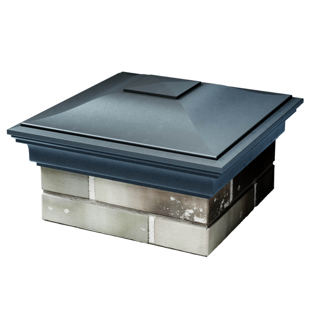 Колпак Zking Монблан Серый на столб 1.5х1.5 кирпича (385х385мм) в Шатуре фото