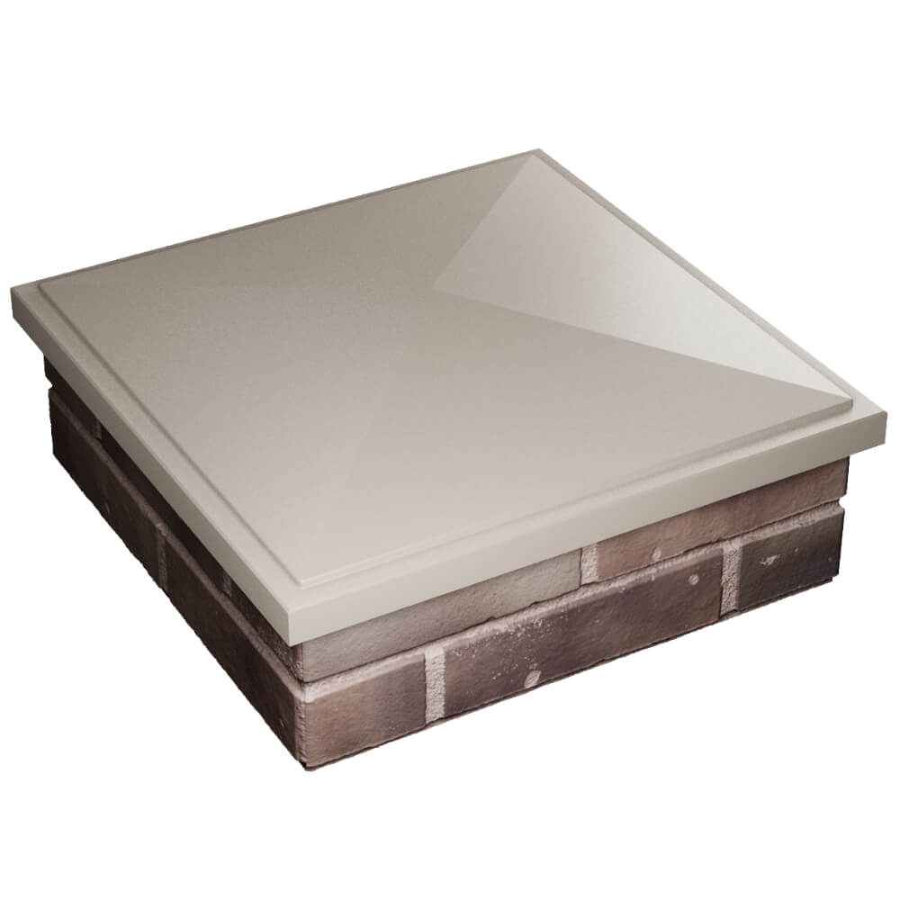 Колпак Zking БонаМоно Бежевый на столб 2х2 кирпича (515х515, 530х530мм) в Шатуре фото