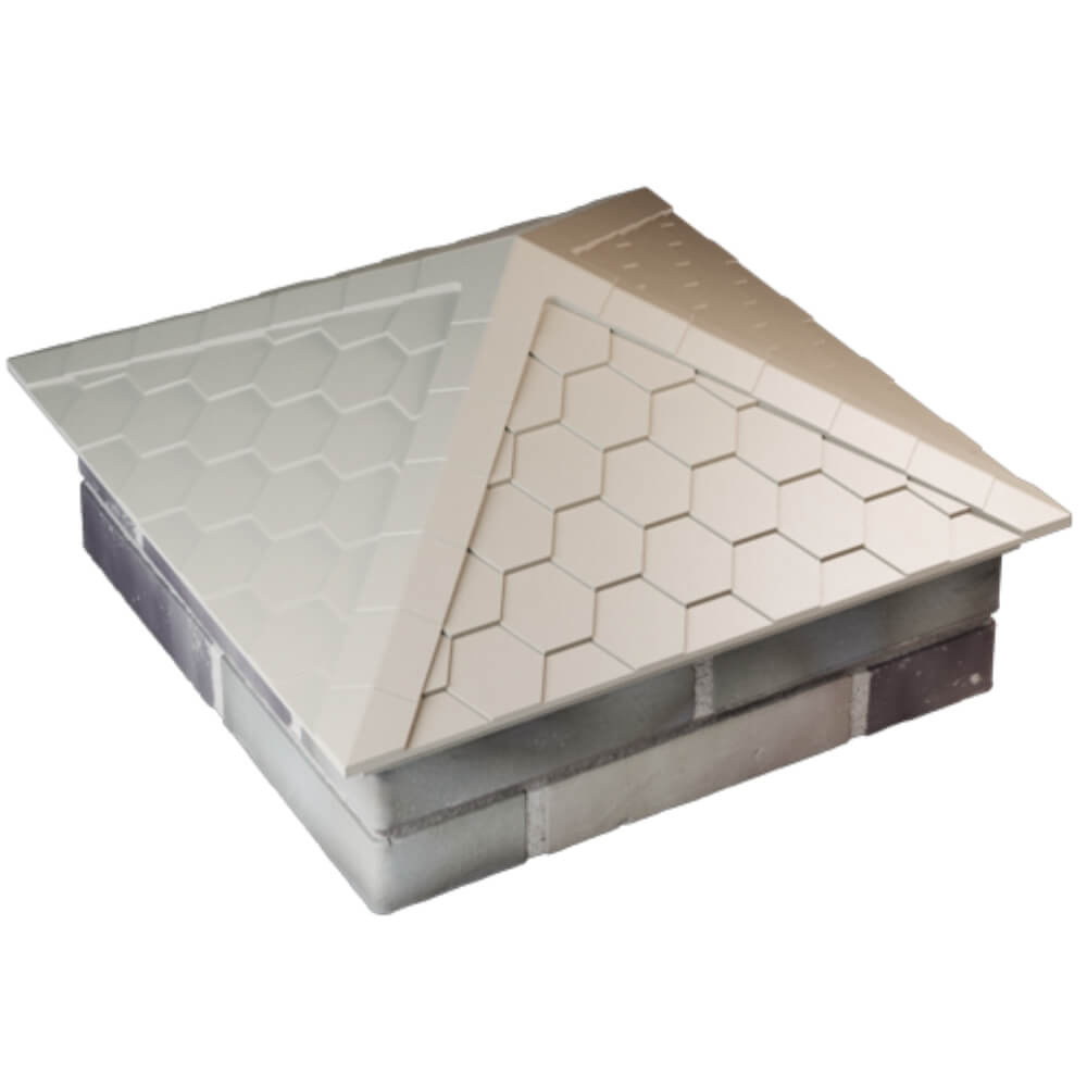 Колпак Zking Эверест Бежевый на столб 2х2 кирпича (535х535мм) Шатура фото