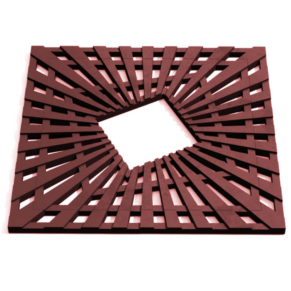 Приствольная решетка для дерева ZKING ATMOSPHERE 1.2х1.2м Коричневая Шатура фото