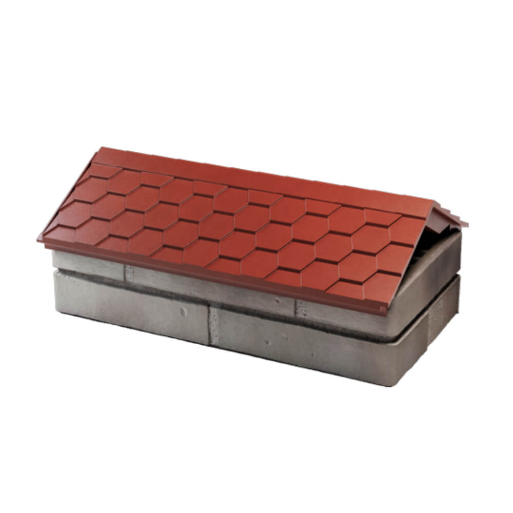 Парапет Zking Эверест Красный с посадкой на 1 кирпич (200/225/255мм) в Шатуре фото