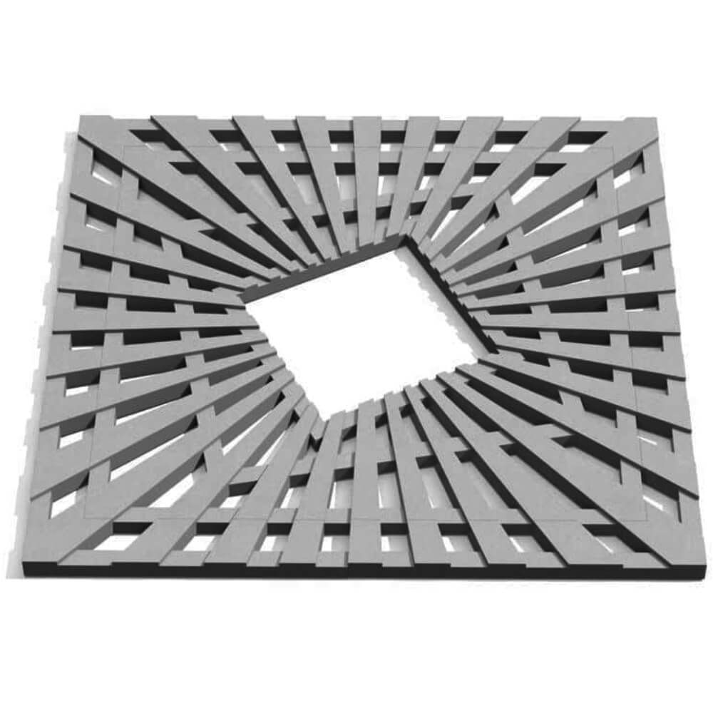 Приствольная решетка для дерева ZKING ATMOSPHERE 1.2х1.2м Серая Шатура фото