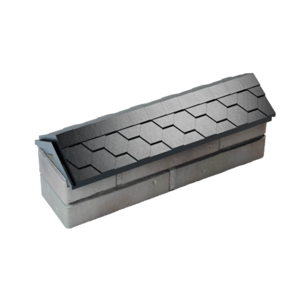 Парапет Zking Эверест Черный с посадкой на 0.5 кирпича (130мм) в Шатуре фото