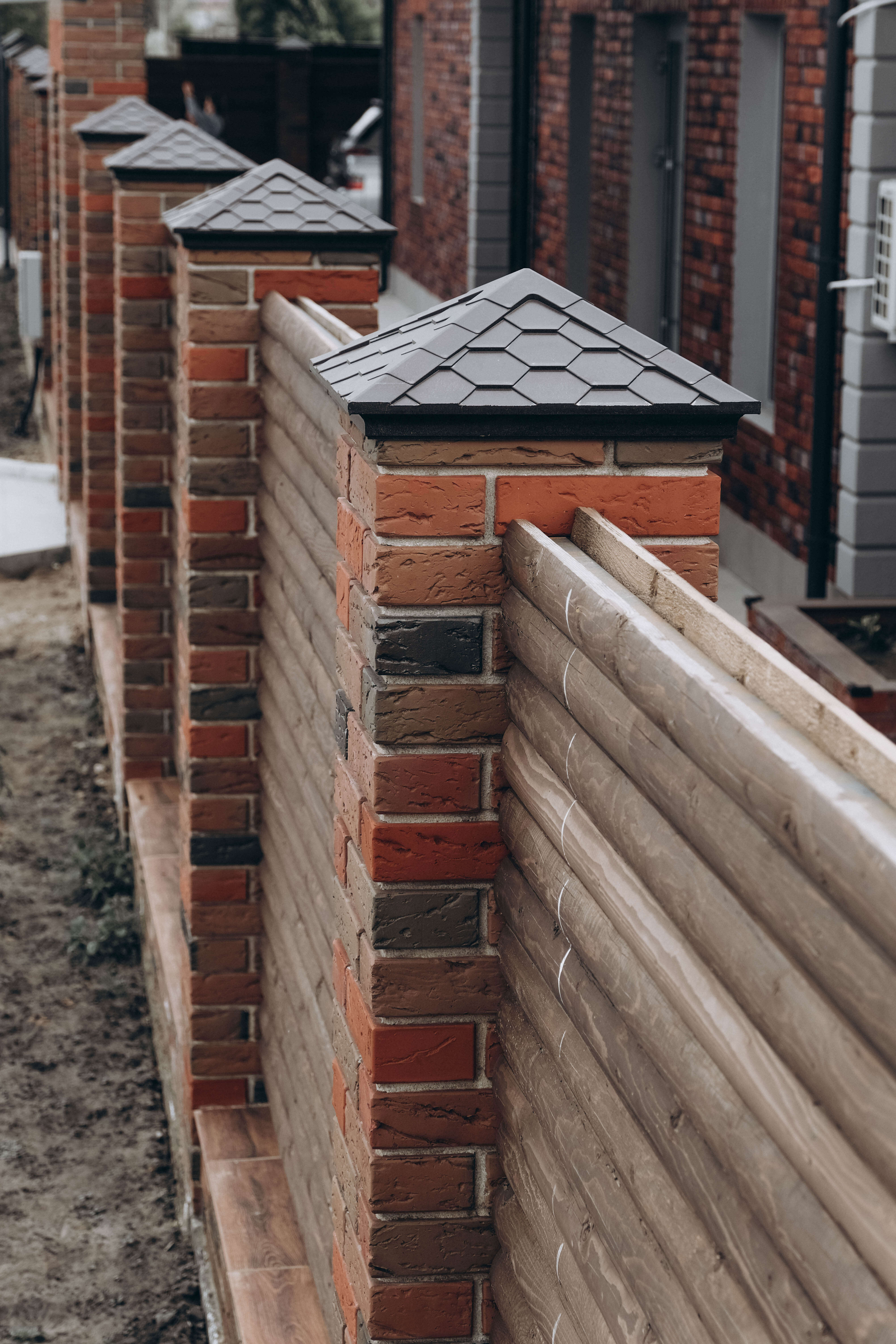 Колпак Zking Эверест Коричневый на столб 1.5х1.5 кирпича (390х390мм) в Шатуре фото