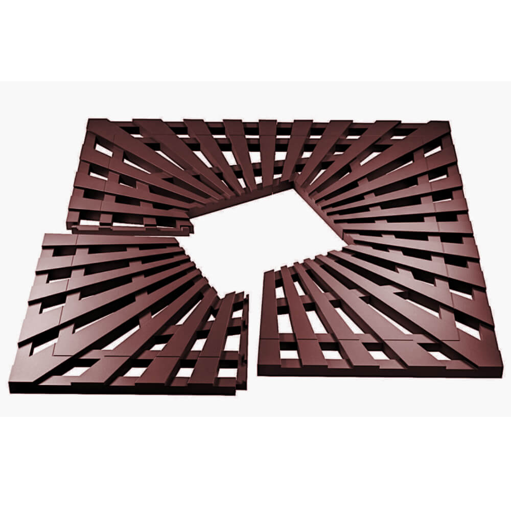 Приствольная решетка для дерева ZKING ATMOSPHERE 1.2х1.2м Коричневая в Шатуре фото