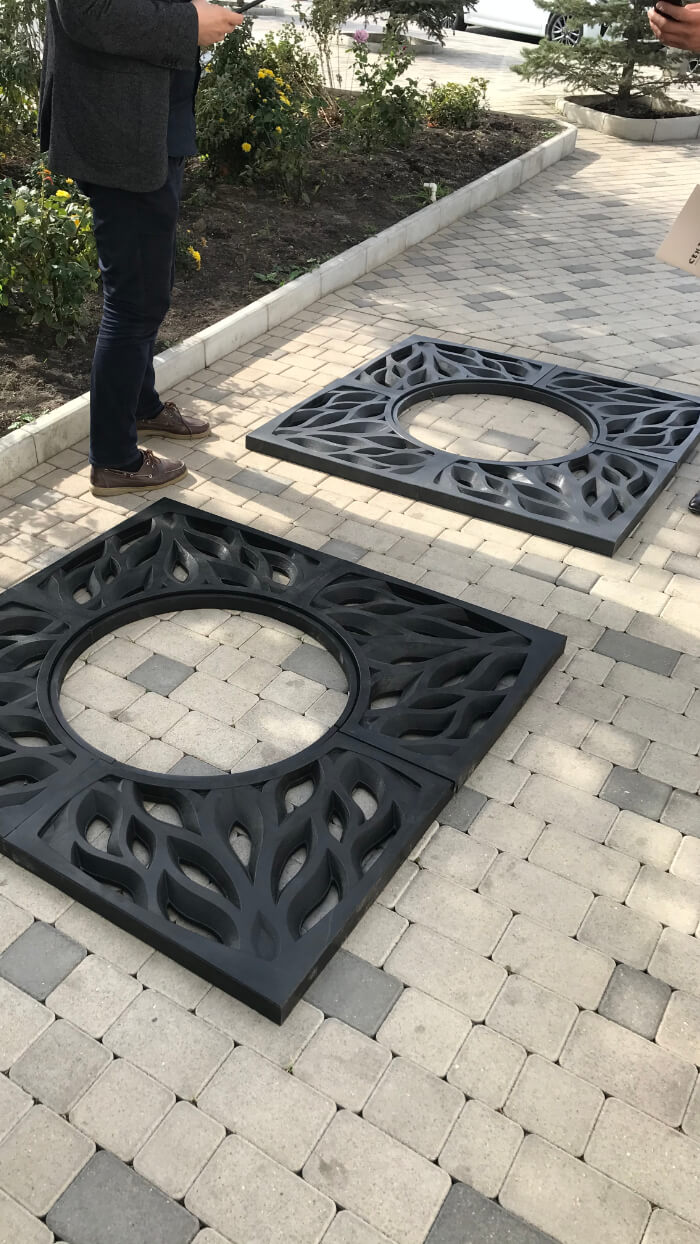 Приствольная решетка для дерева ZKING CRUST 1.2х1.2м Черная в Шатуре фото