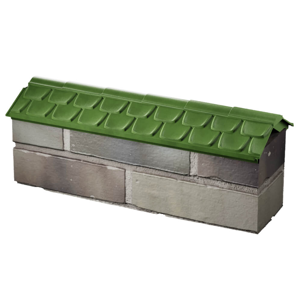 Парапет Zking Эльбрус Зеленый с посадкой на 0.5 кирпича (130мм) в Шатуре фото