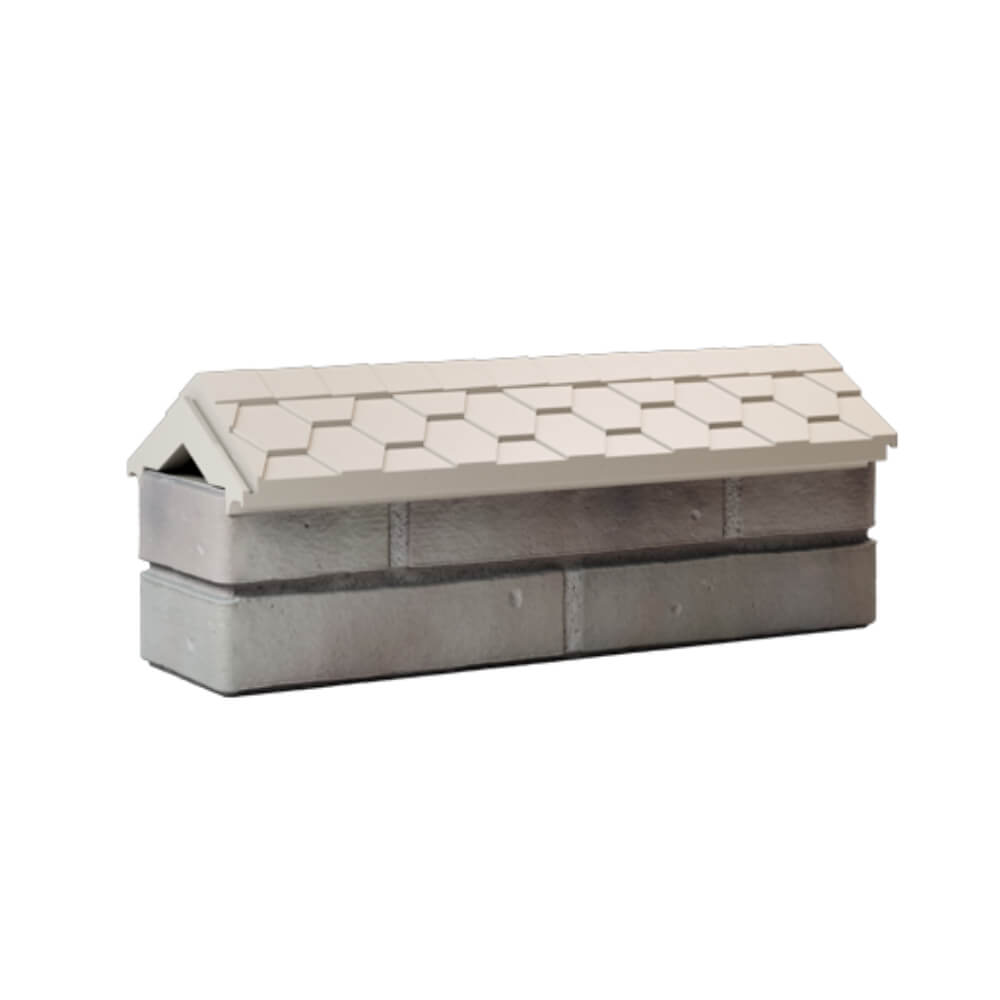 Парапет Zking Эверест Бежевый с посадкой на 0.5 кирпича (130мм) Шатура фото