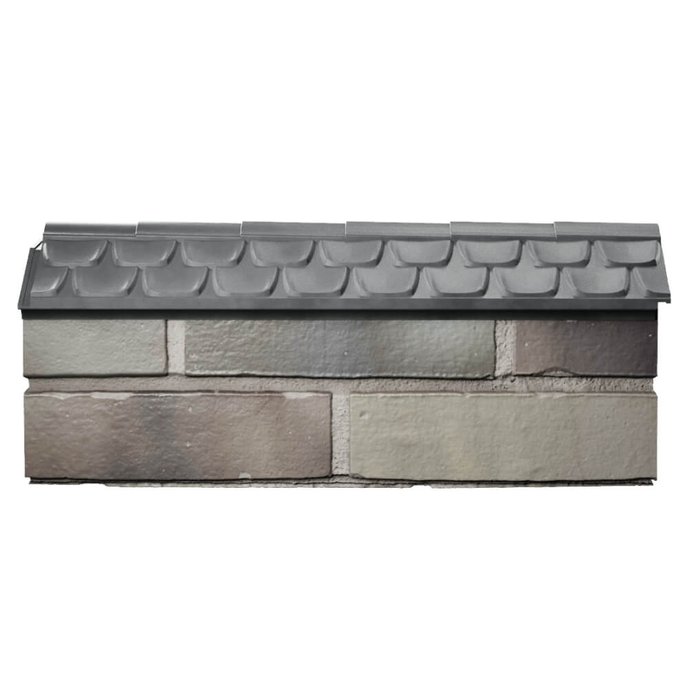 Парапет Zking Эльбрус Серый с посадкой на 0.5 кирпича (130мм) в Шатуре фото