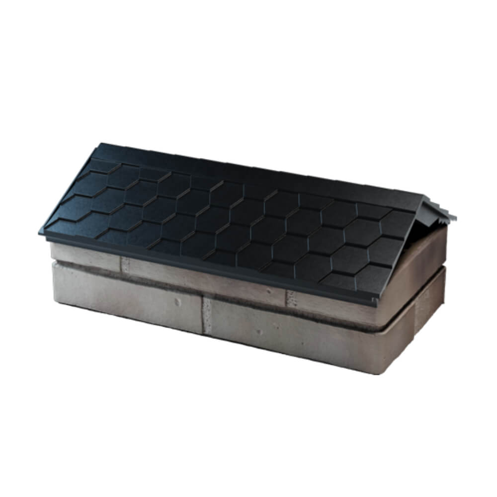 Парапет Zking Эверест Черный с посадкой на 1 кирпич (200/225/255мм) в Шатуре фото