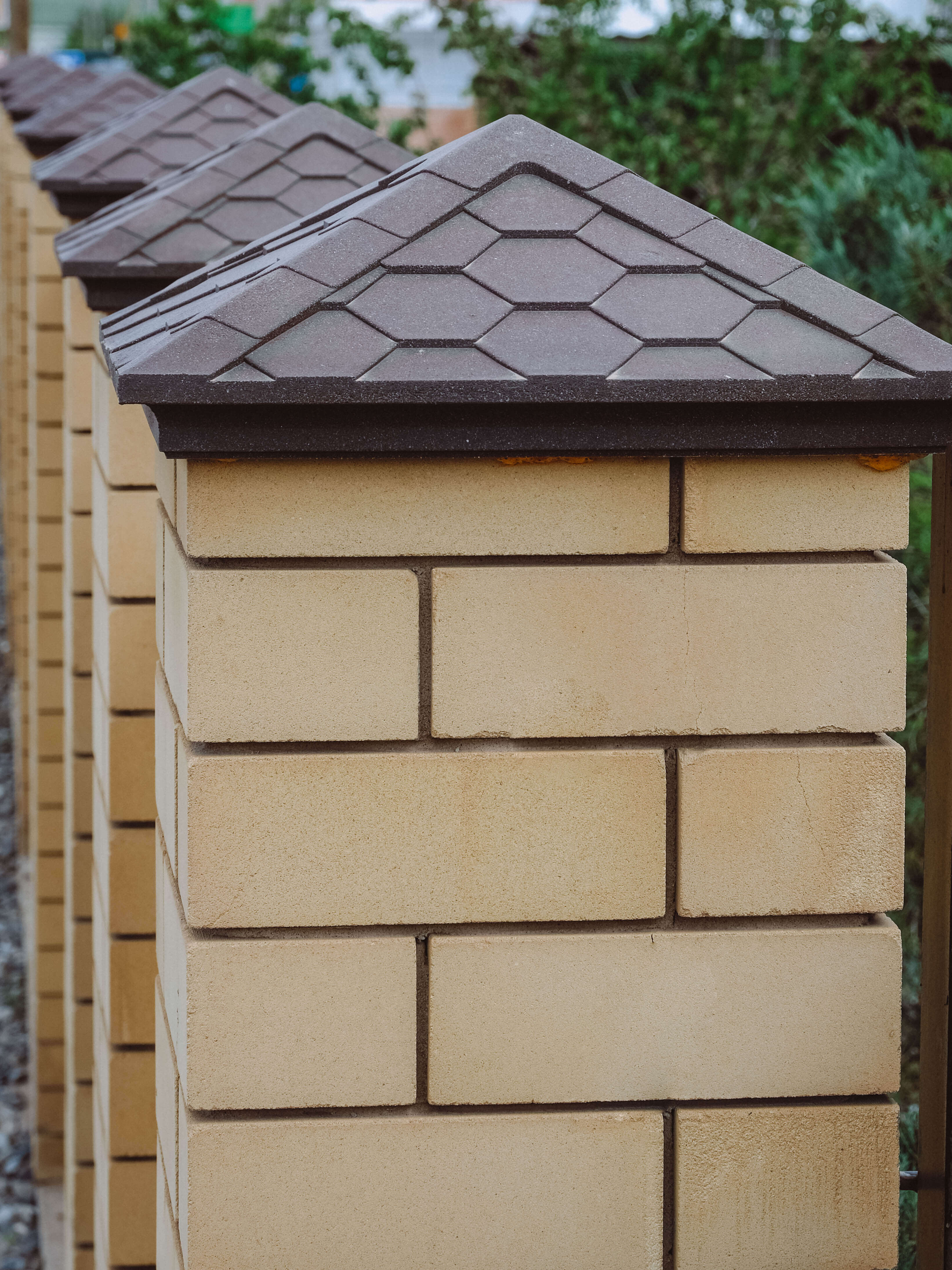 Колпак Zking Эверест Коричневый на столб 1.5х1.5 кирпича (390х390мм) в Шатуре фото