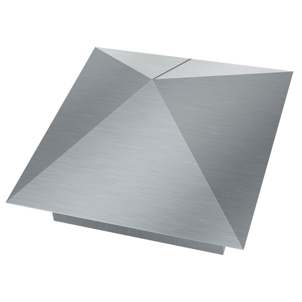 Колпак металлический 380х380мм оцинкованный заборный Шатура фото