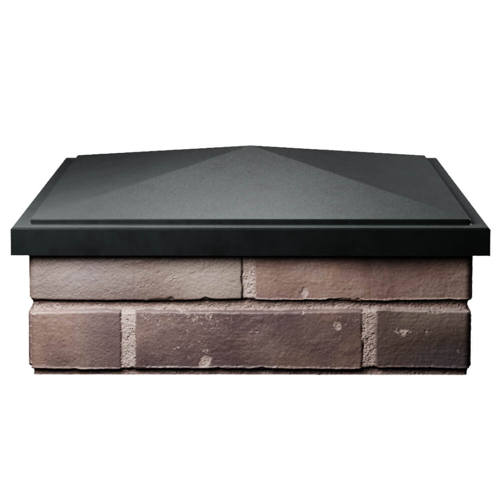 Колпак Zking БонаМоно Черный на столб 2х2 кирпича (515х515, 530х530мм) Шатура фото