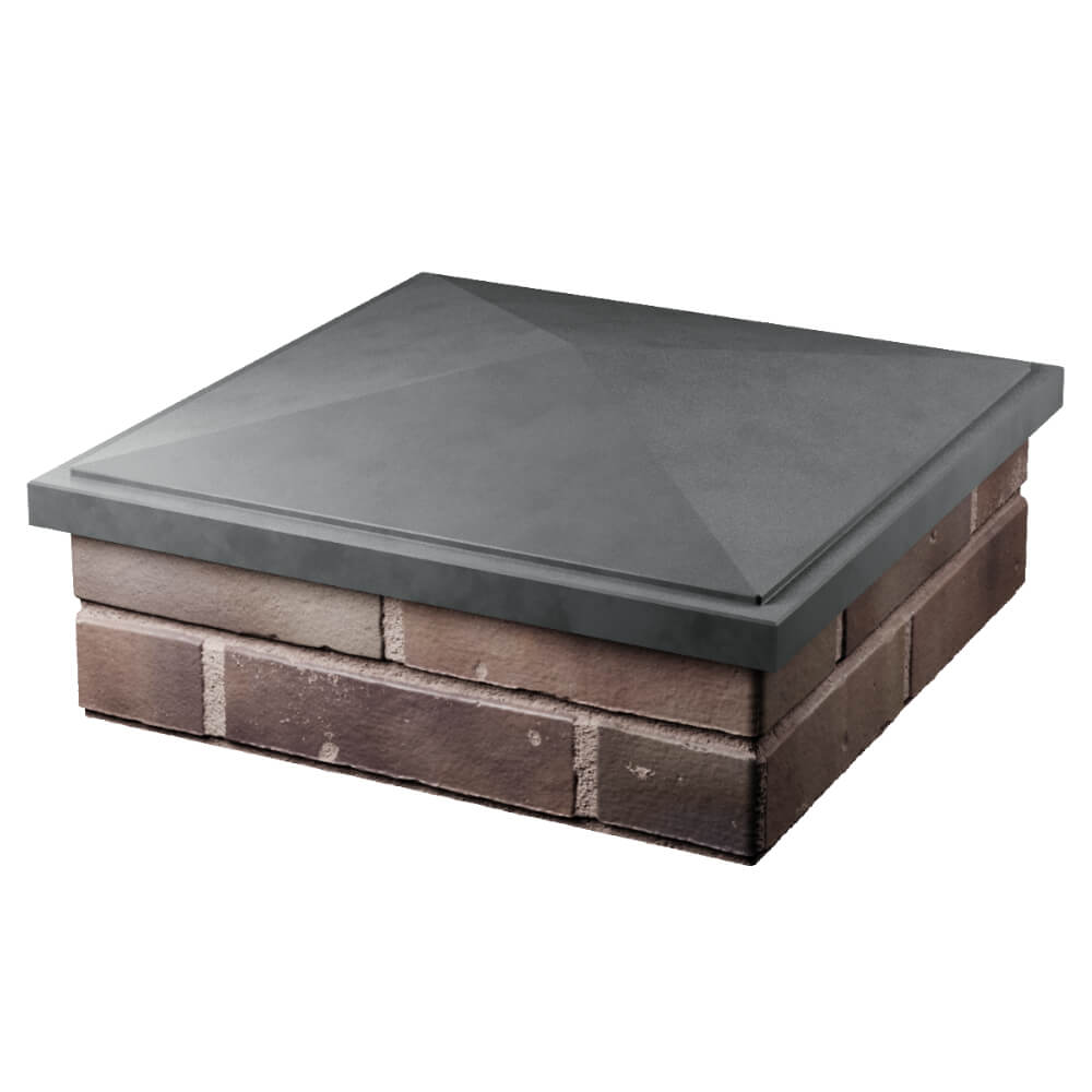 Колпак Zking БонаМоно Серый на столб 2х2 кирпича (515х515, 530х530мм) в Шатуре фото