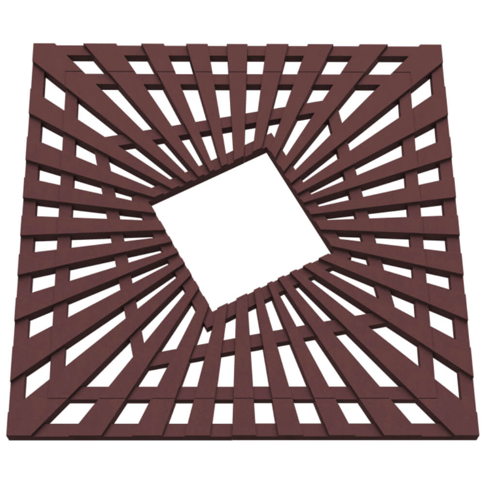 Приствольная решетка для дерева ZKING ATMOSPHERE 1.2х1.2м Коричневая в Шатуре фото