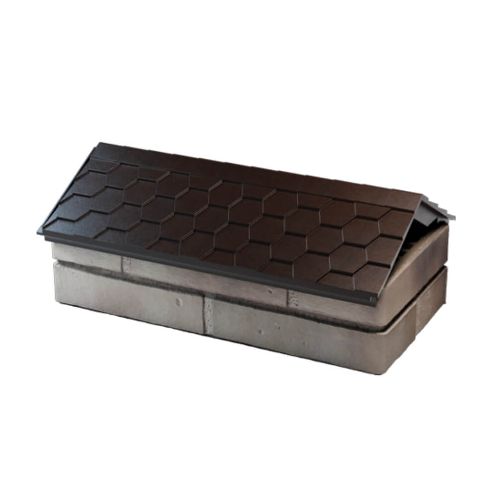 Парапет Zking Эверест Коричневый с посадкой на 1 кирпич (200/225/255мм) в Шатуре фото