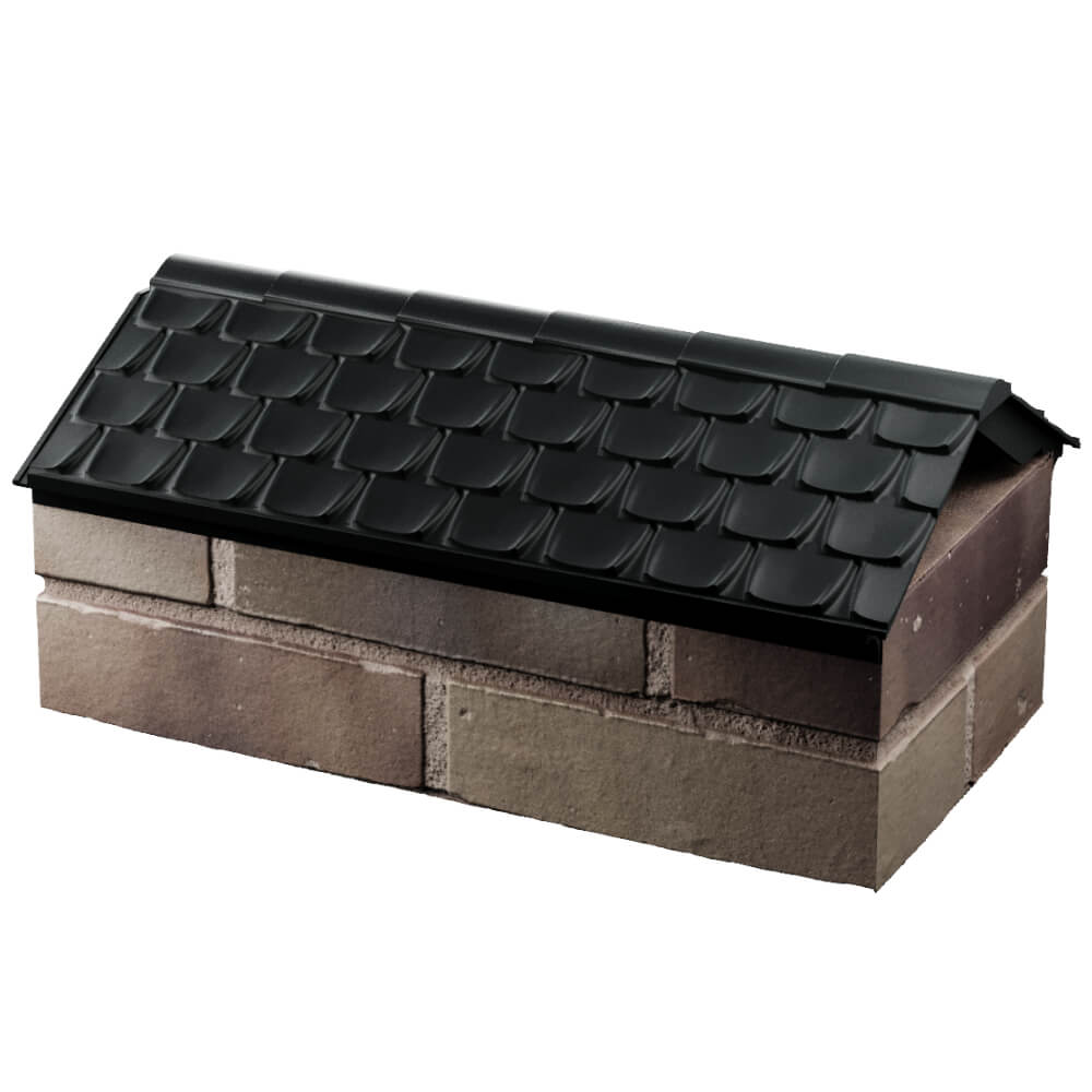 Парапет Zking Эльбрус Черный с посадкой на 1 кирпич (255мм) в Шатуре фото