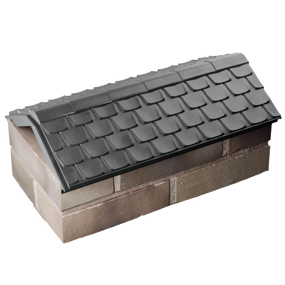 Парапет Zking Эльбрус Серый с посадкой на 1 кирпич (255мм) в Шатуре фото