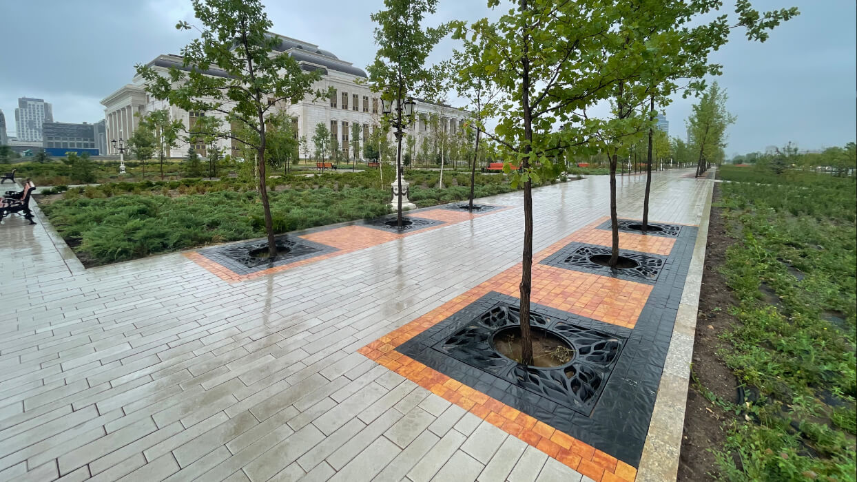 Приствольная решетка для дерева ZKING CRUST 1.2х1.2м Черная в Шатуре фото