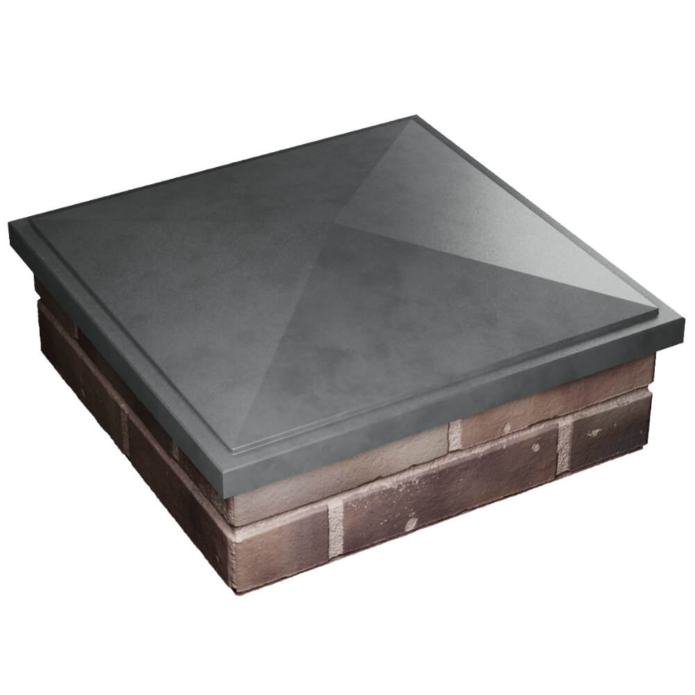 Колпак Zking БонаМоно Серый на столб 2х2 кирпича (515х515, 530х530мм) в Шатуре фото