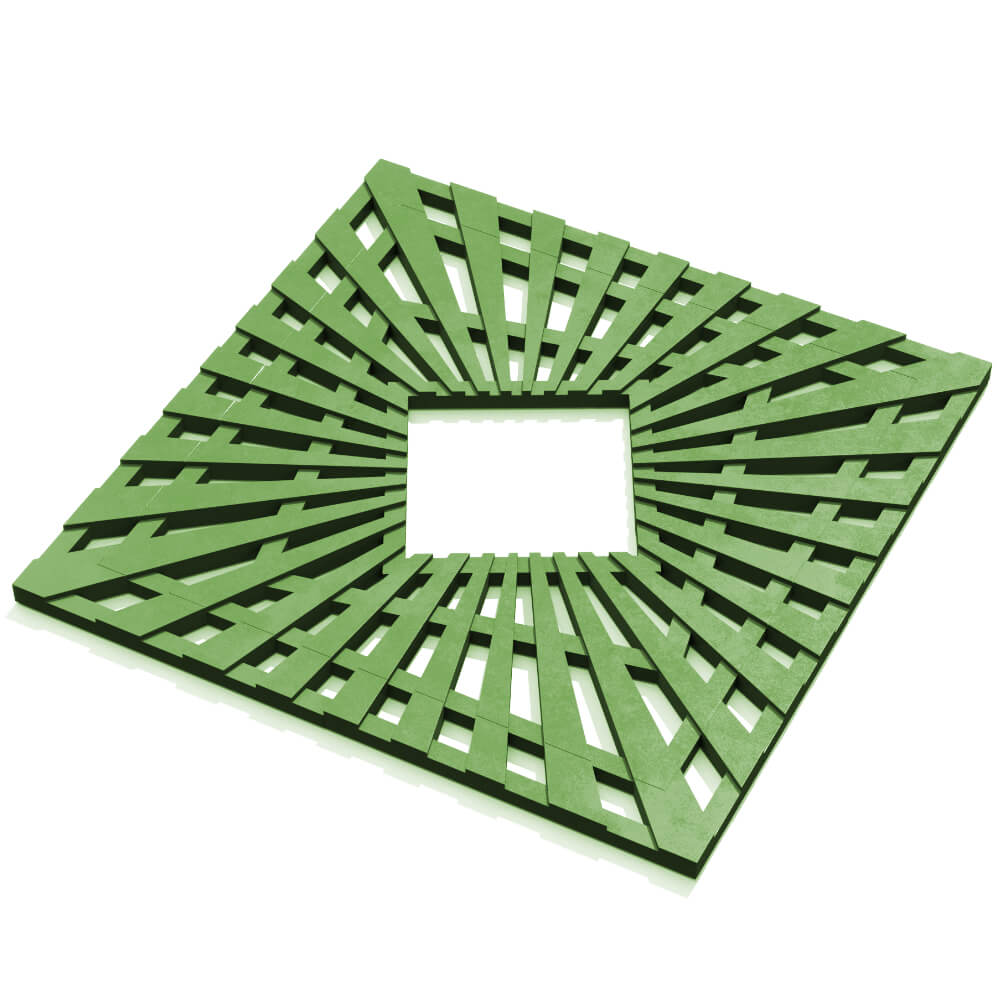 Приствольная решетка для дерева ZKING ATMOSPHERE 1.2х1.2м Зеленая в Шатуре фото