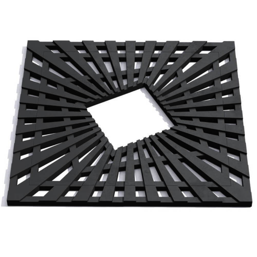 Приствольная решетка для дерева ZKING ATMOSPHERE 1.2х1.2м Черная Шатура фото