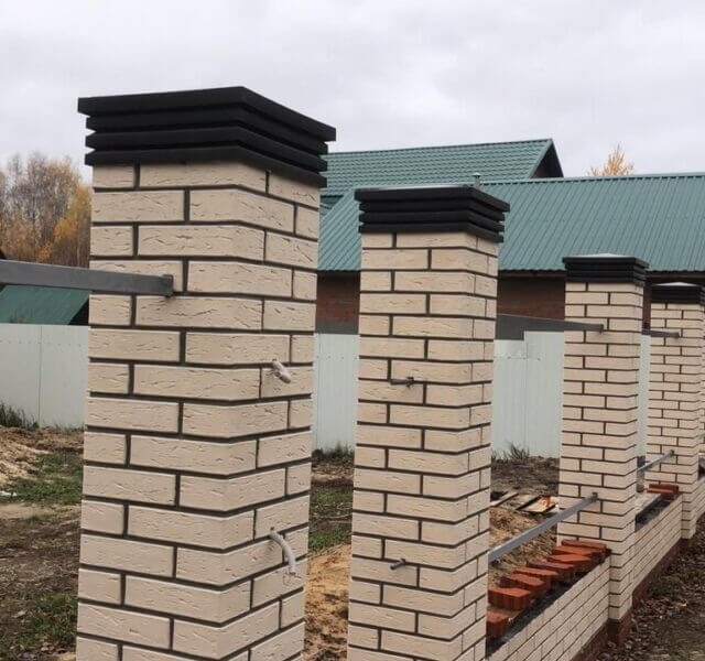 Колпак Zking Бона ХайТек Коричневый на столб 1.5х1.5 кирпича (385х385мм) в Шатуре фото