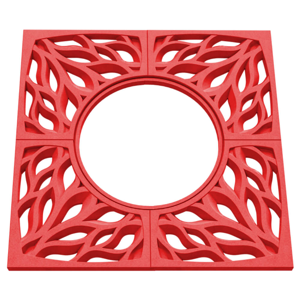 Приствольная решетка для дерева ZKING CRUST 1.2х1.2м Красная в Шатуре фото