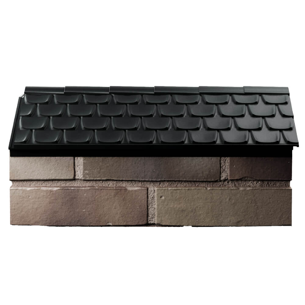 Парапет Zking Эльбрус Черный с посадкой на 1 кирпич (255мм) в Шатуре фото