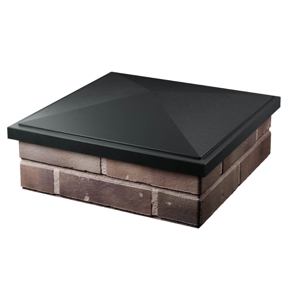 Колпак Zking БонаМоно Черный на столб 2х2 кирпича (515х515, 530х530мм) в Шатуре фото