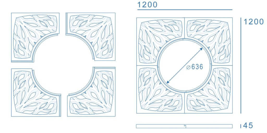Приствольная решетка для дерева ZKING CRUST 1.2х1.2м Черная в Шатуре фото