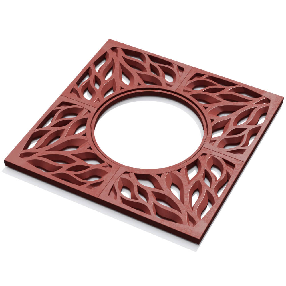 Приствольная решетка для дерева ZKING CRUST 1.2х1.2м Красная в Шатуре фото