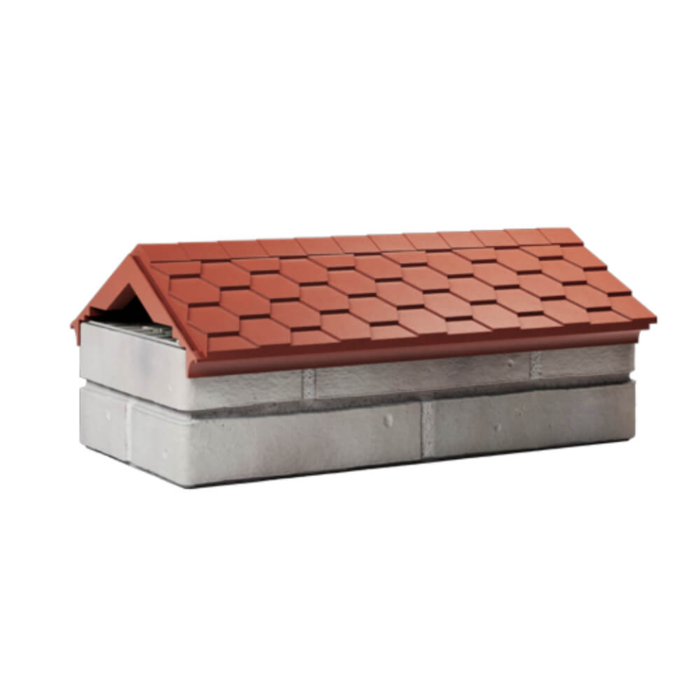 Парапет Zking Эверест Красный с посадкой на 1 кирпич (200/225/255мм) Шатура фото
