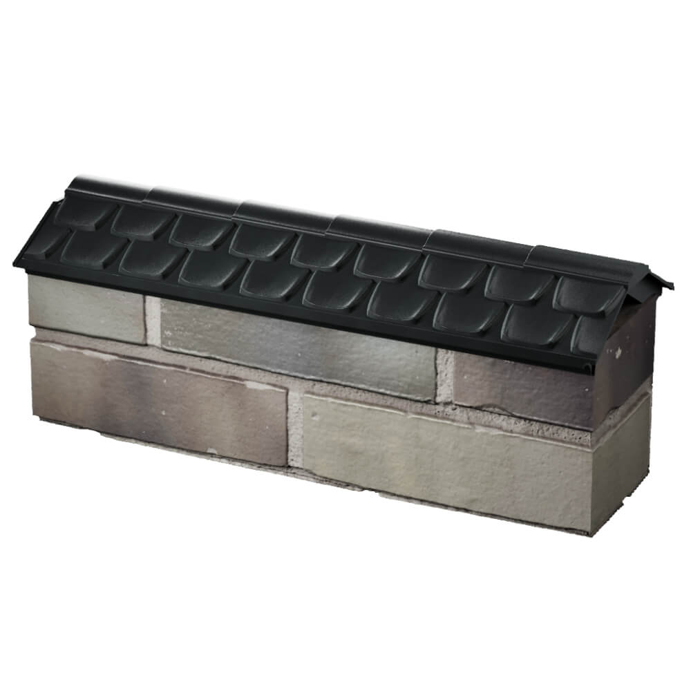 Парапет Zking Эльбрус Черный с посадкой на 0.5 кирпича (130мм) в Шатуре фото