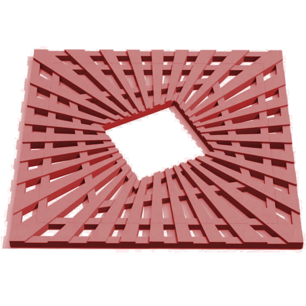 Приствольная решетка для дерева ZKING ATMOSPHERE 1.2х1.2м Красная Шатура фото