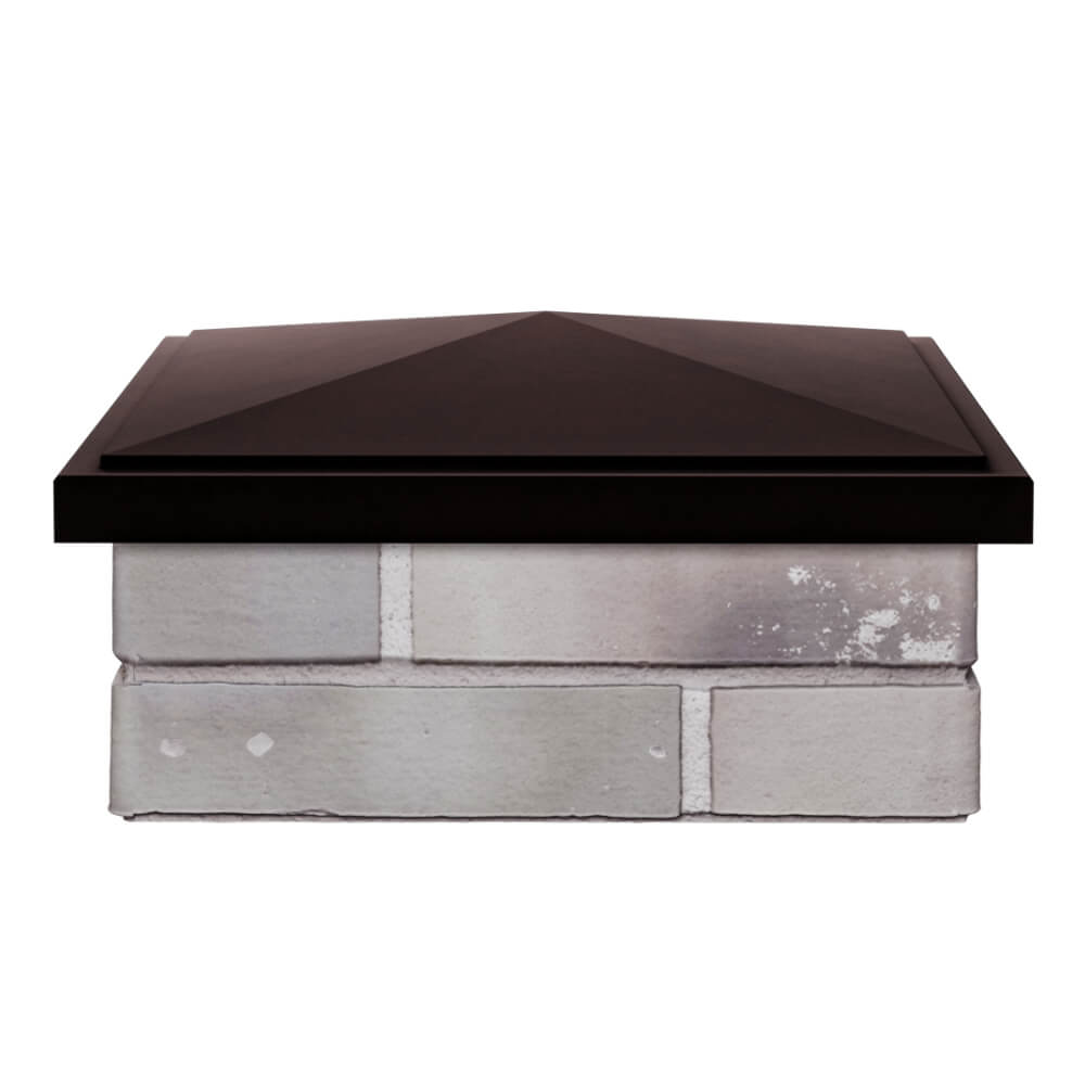 Колпак Zking БонаМоно Коричневый на столб 1.5х1.5 кирпича (385х385, 400х400мм) Шатура фото