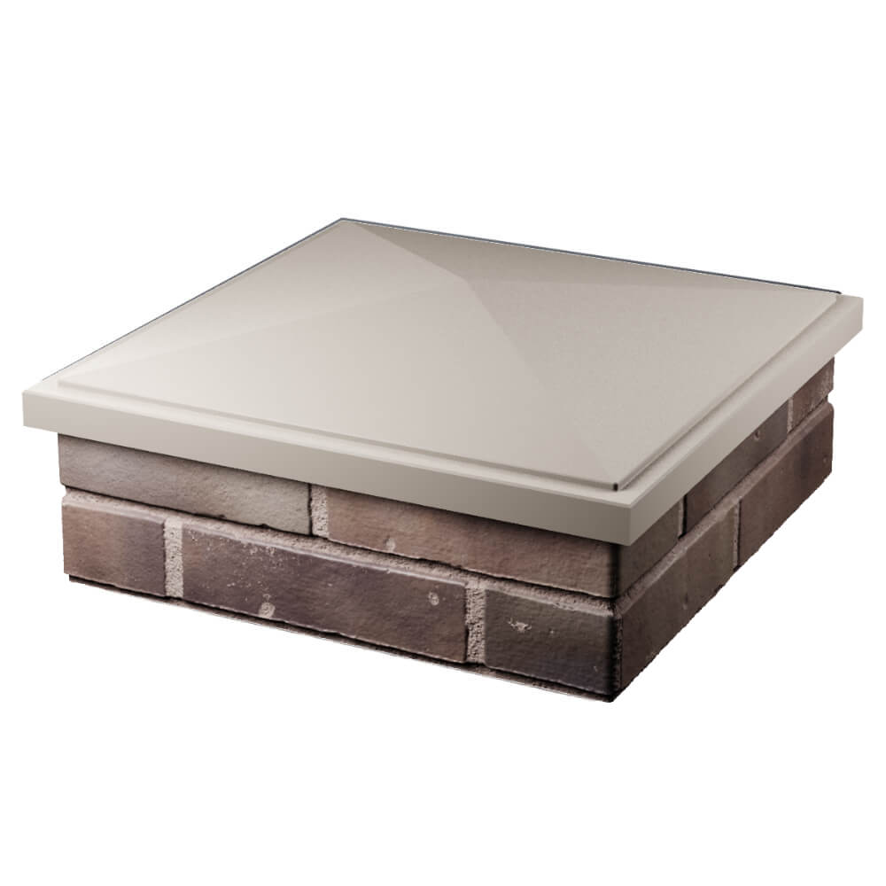 Колпак Zking БонаМоно Бежевый на столб 2х2 кирпича (515х515, 530х530мм) в Шатуре фото