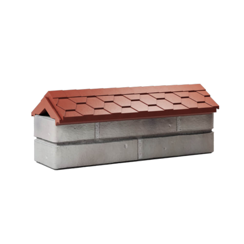 Парапет Zking Эверест Красный с посадкой на 0.5 кирпича (130мм) Шатура фото
