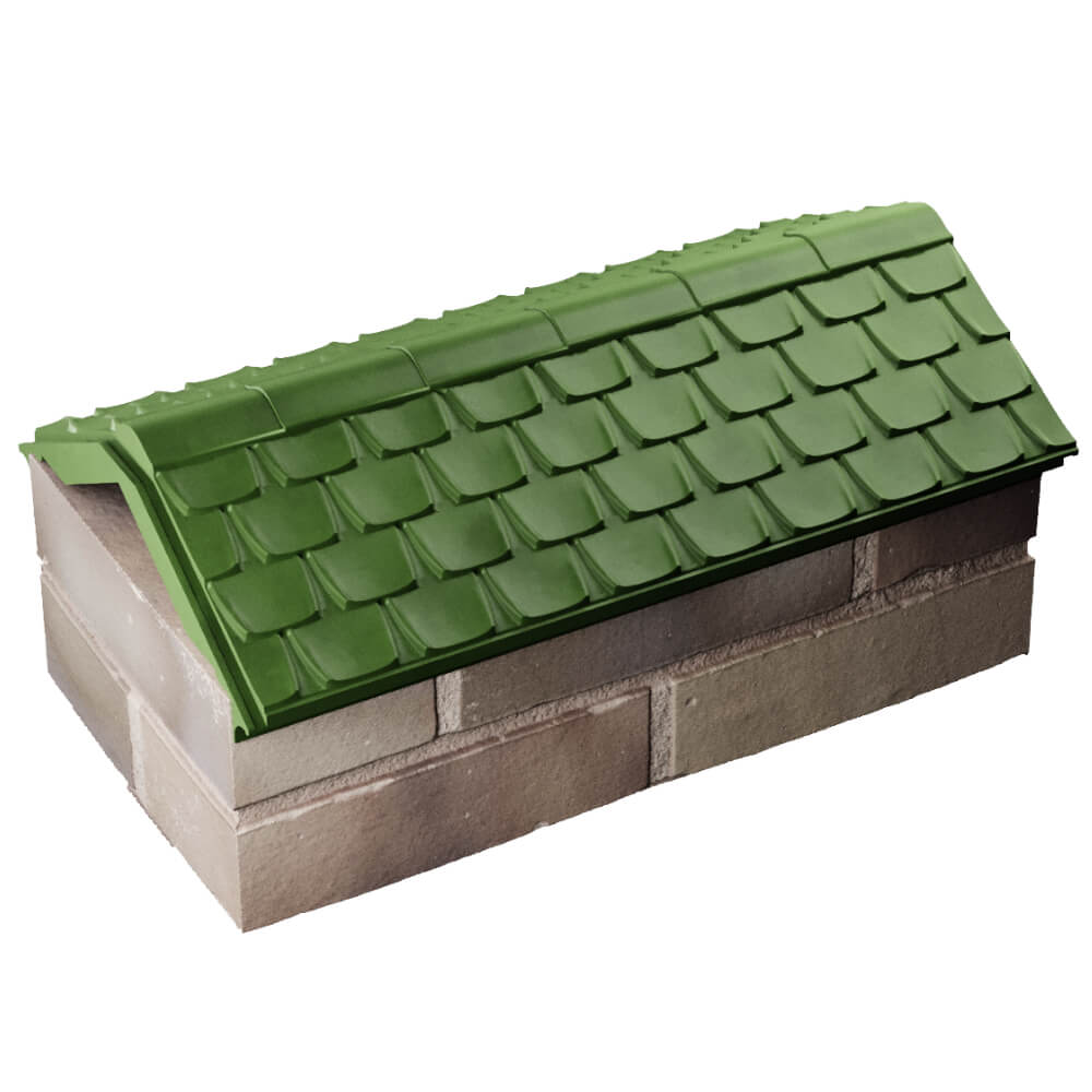 Парапет Zking Эльбрус Зеленый с посадкой на 1 кирпич (255мм) в Шатуре фото