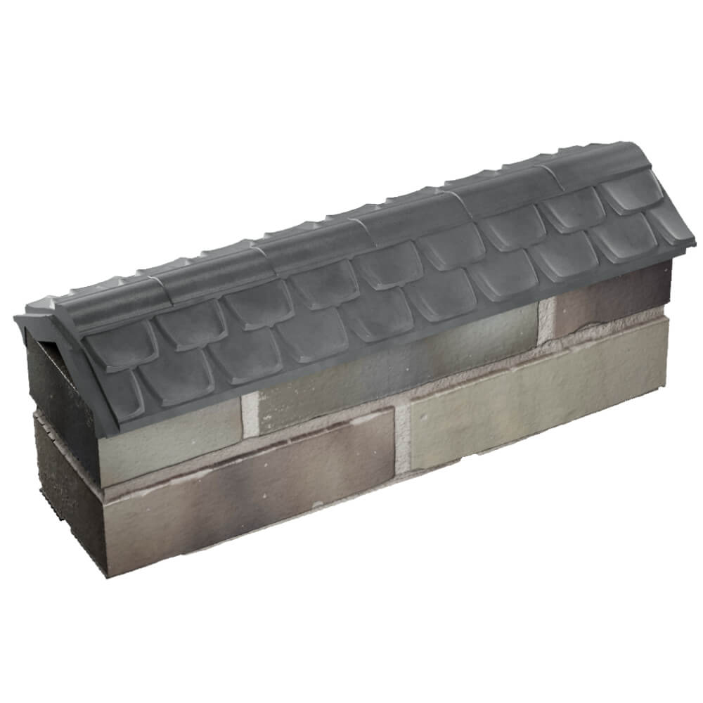 Парапет Zking Эльбрус Серый с посадкой на 0.5 кирпича (130мм) в Шатуре фото