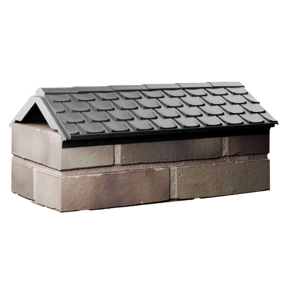 Парапет Zking Эльбрус Серый с посадкой на 1 кирпич (255мм) Шатура фото