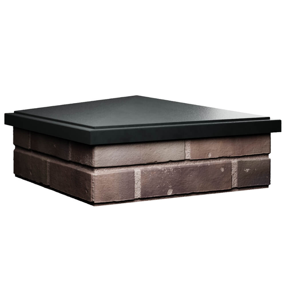 Колпак Zking БонаМоно Черный на столб 2х2 кирпича (515х515, 530х530мм) в Шатуре фото