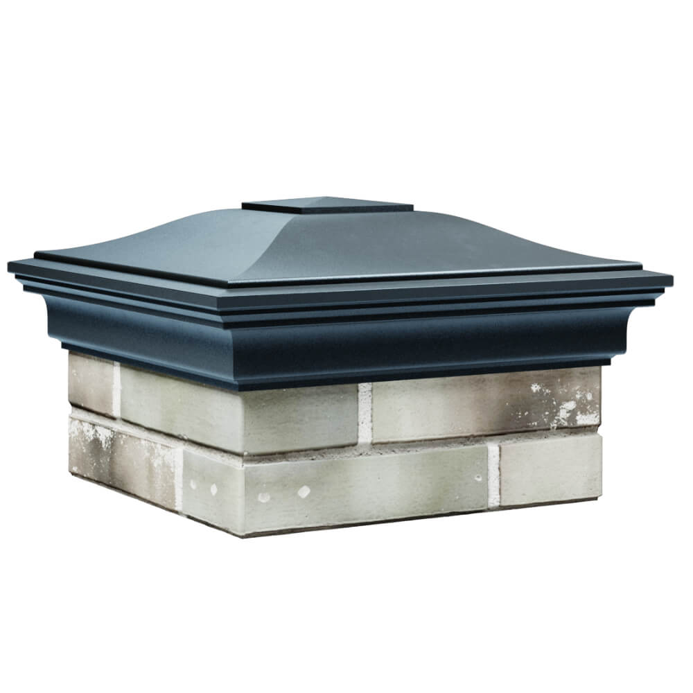 Колпак Zking Монблан Серый на столб 1.5х1.5 кирпича (385х385мм) в Шатуре фото