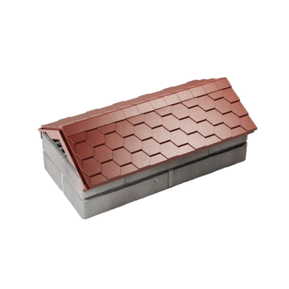 Парапет Zking Эверест Красный с посадкой на 1 кирпич (200/225/255мм) в Шатуре фото