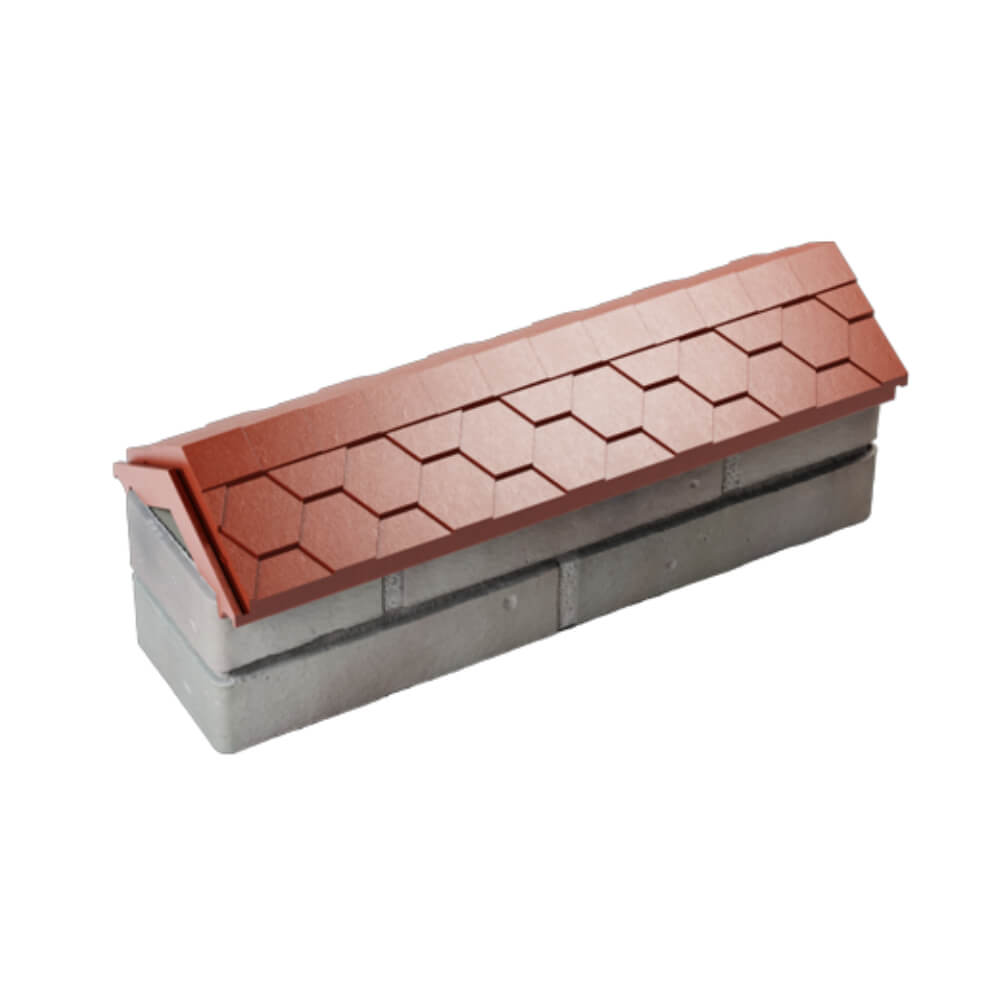 Парапет Zking Эверест Красный с посадкой на 0.5 кирпича (130мм) в Шатуре фото
