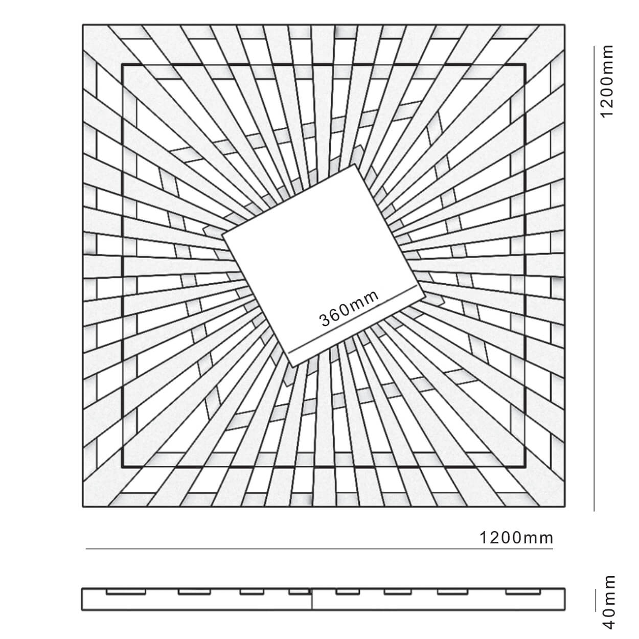 Приствольная решетка для дерева ZKING ATMOSPHERE 1.2х1.2м Черная в Шатуре фото