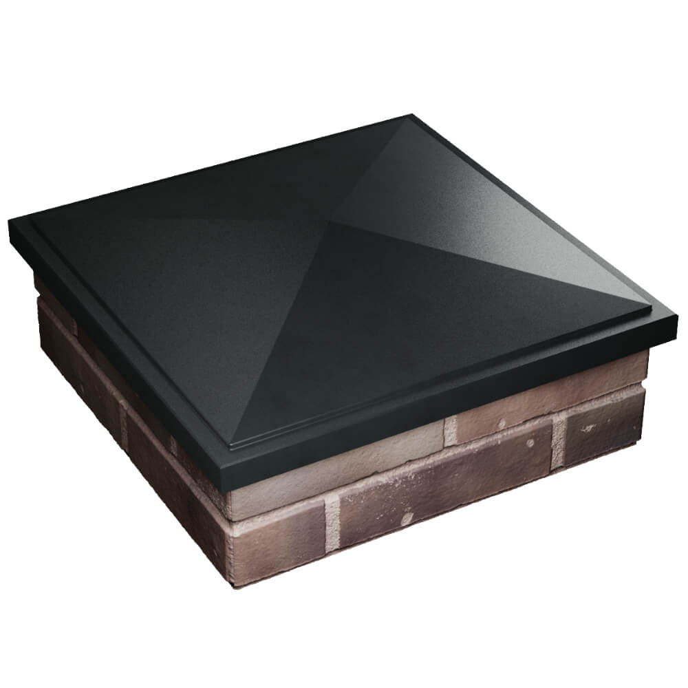 Колпак Zking БонаМоно Черный на столб 2х2 кирпича (515х515, 530х530мм) в Шатуре фото