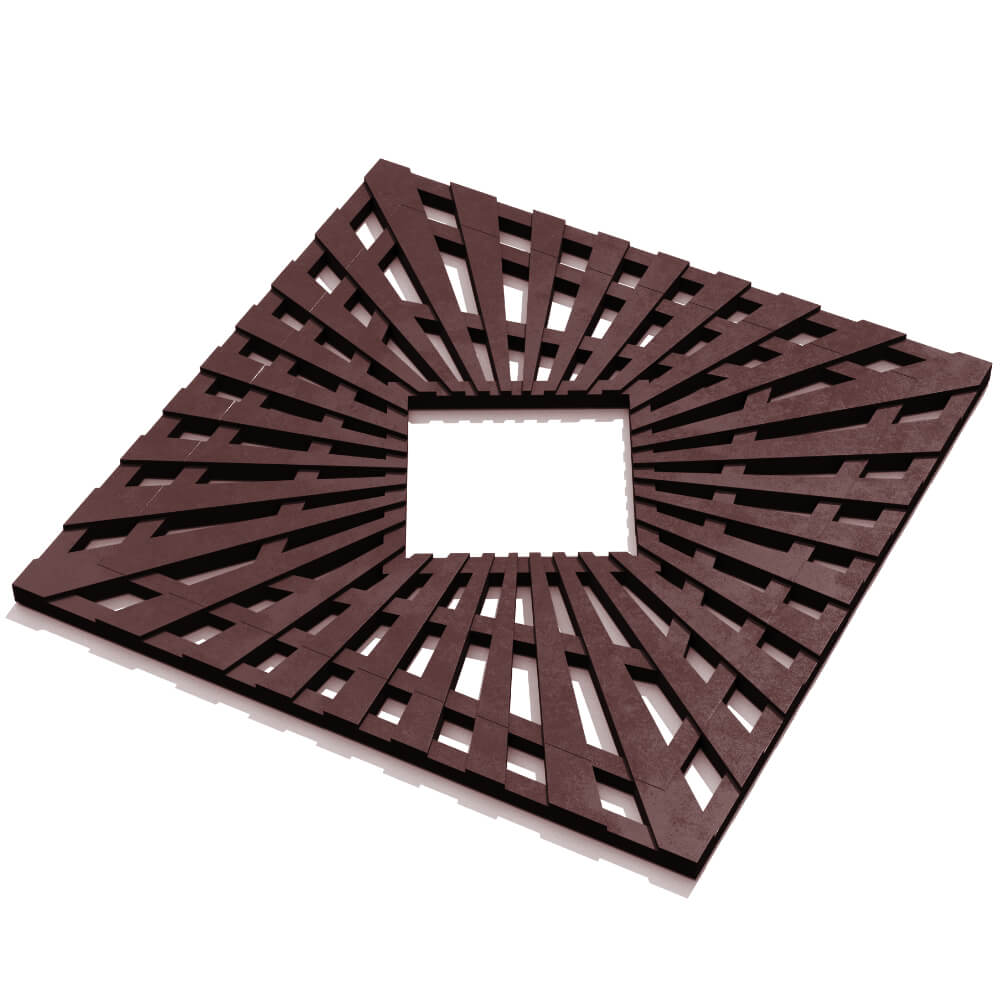 Приствольная решетка для дерева ZKING ATMOSPHERE 1.2х1.2м Коричневая в Шатуре фото