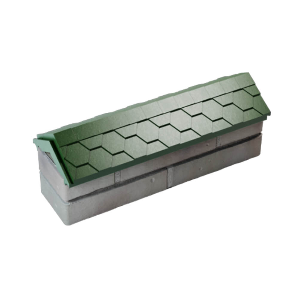 Парапет Zking Эверест Зеленый с посадкой на 0.5 кирпича (130мм) в Шатуре фото