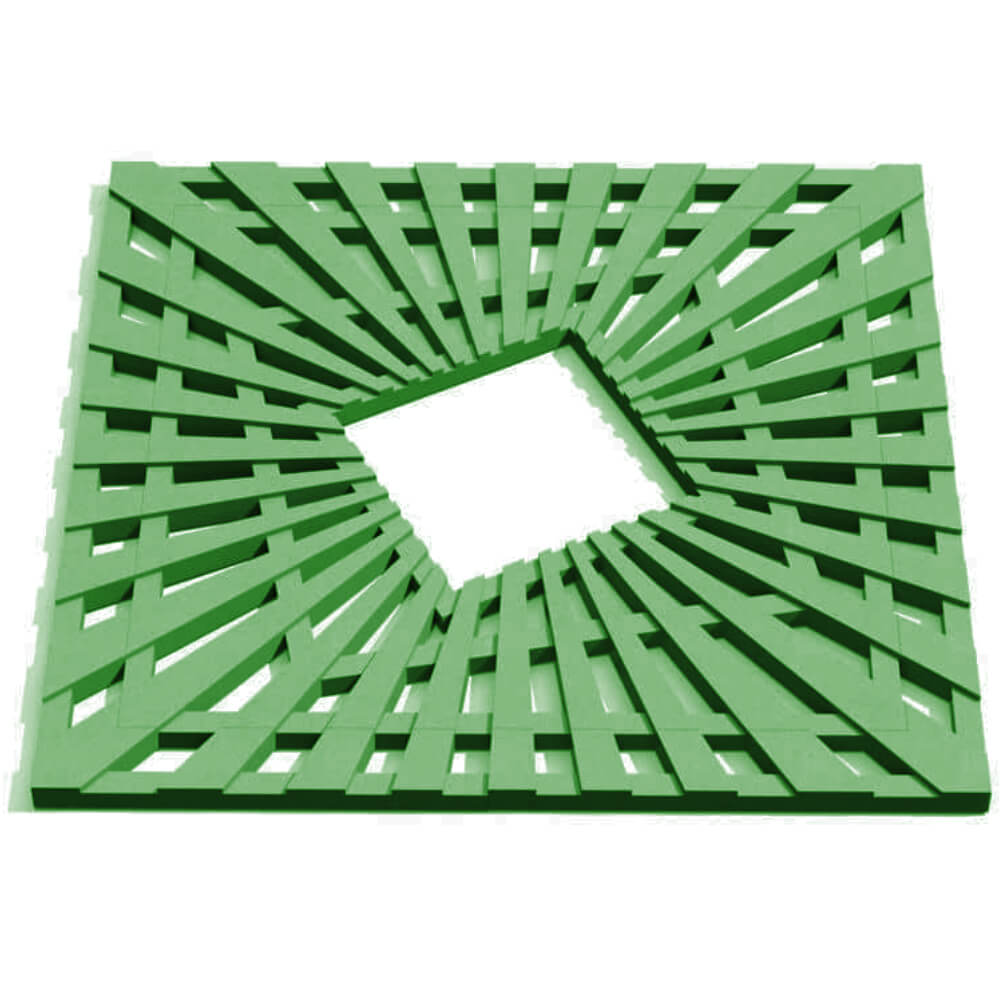 Приствольная решетка для дерева ZKING ATMOSPHERE 1.2х1.2м Зеленая Шатура фото